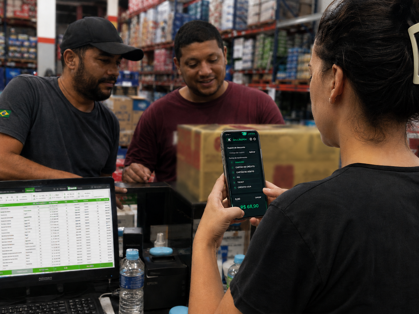 Distribuidora usando OK Sistema para gestão